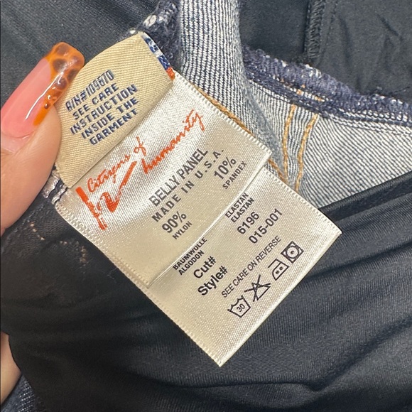 Citizens Of Humanity Maternity Indigo Boot Cut Jeans Size 29 - Picture 9 of 12